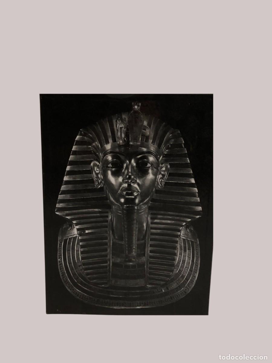Arte: gran busto de tutankamon en bronce - Foto 1