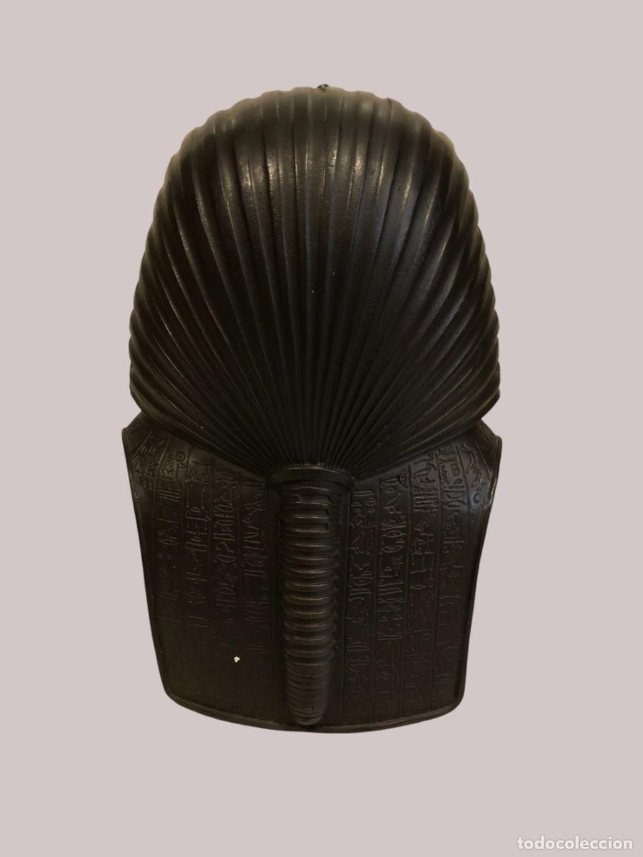 Arte: gran busto de tutankamon en bronce - Foto 10