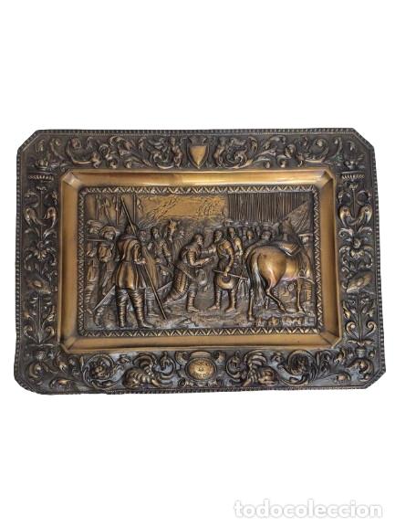Arte: Placa en Relieve - Ba&ntilde;o de Bronce - La rendici&oacute;n de Breda