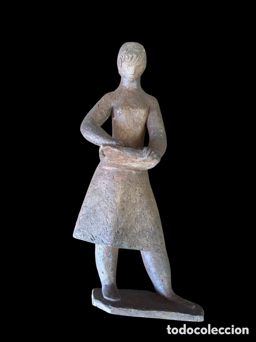 Arte: Bonita escultura en terracota de Penka Stefanova . A&ntilde;os 50.