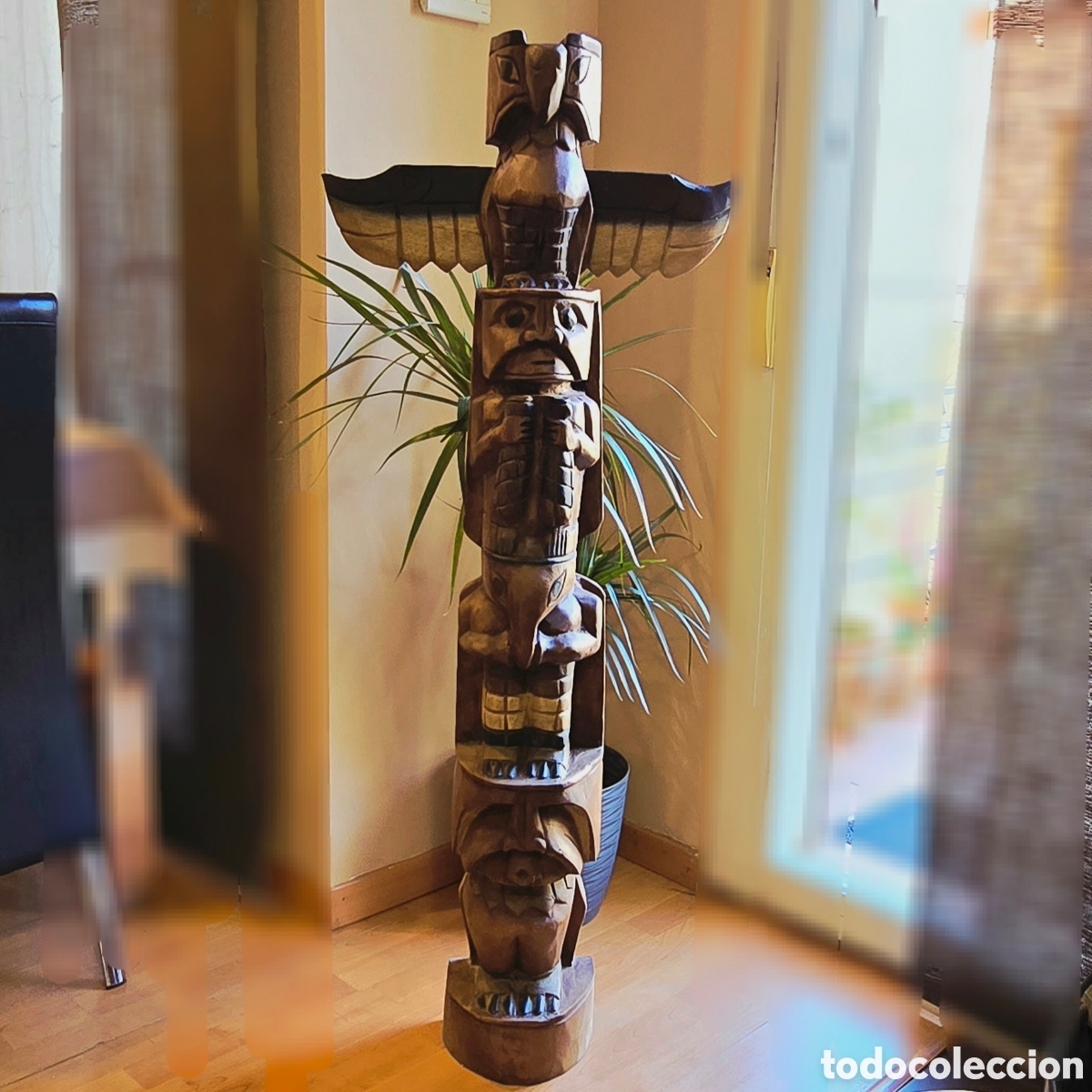 Arte: GRAN T&Oacute;TEM INDONESIA 130cm - Madera Maciza (12kg)