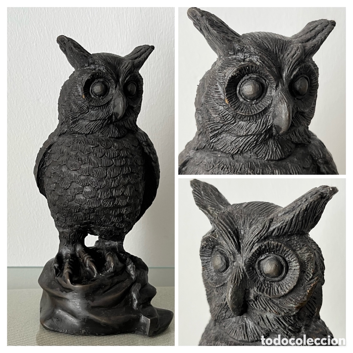 Arte: Escultura B&uacute;ho de bronce