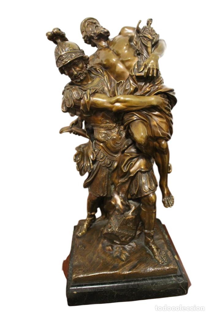 Arte: BRONCE DE ENEAS PORTANDO A SU PADRE ANQUISES