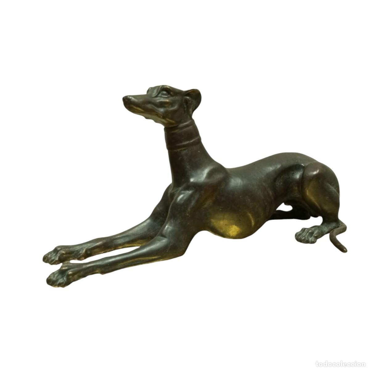 Art: ESCULTURA EN BRONCE DE GALGO ART DECO