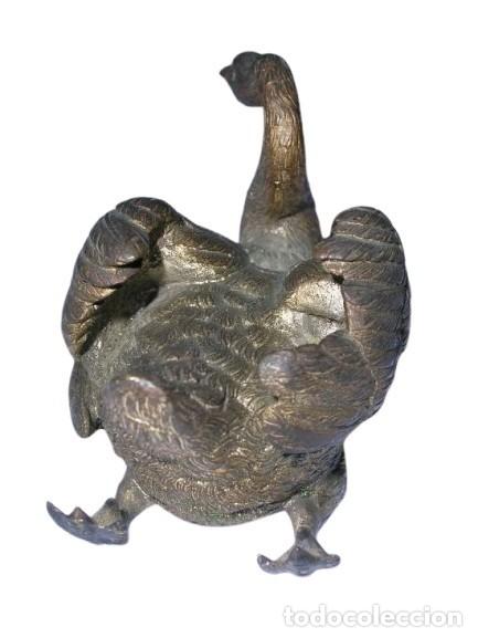 Arte: PATO DE BRONCE POLICROMADO - Foto 2