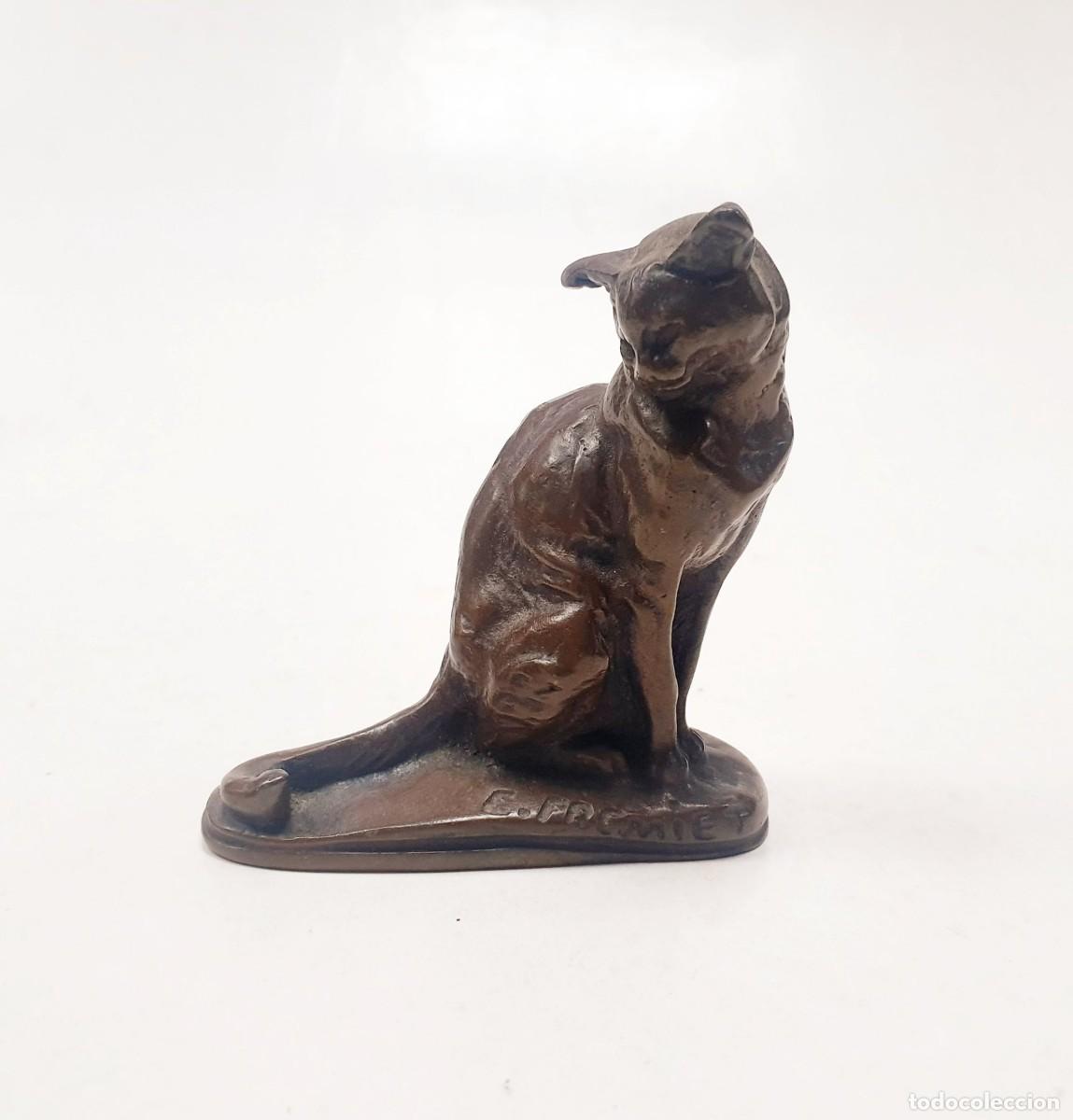 Kunst: EMMANUEL FREMIET (1824-1910) ESCULTURA DE GATO