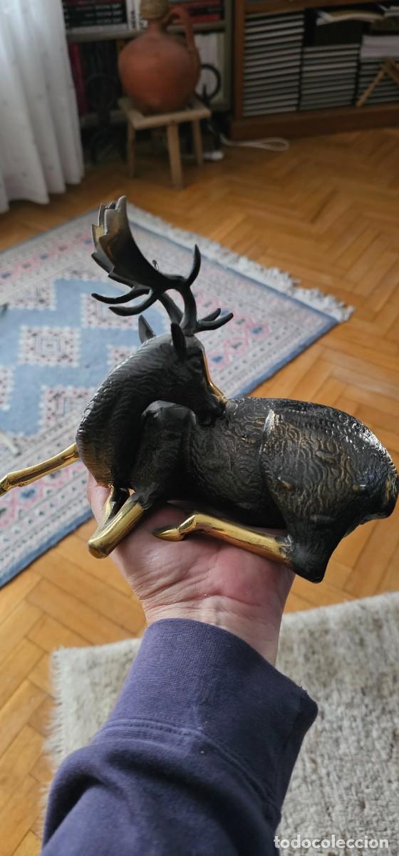 Arte: Precioso ciervo de bronce - Foto 1