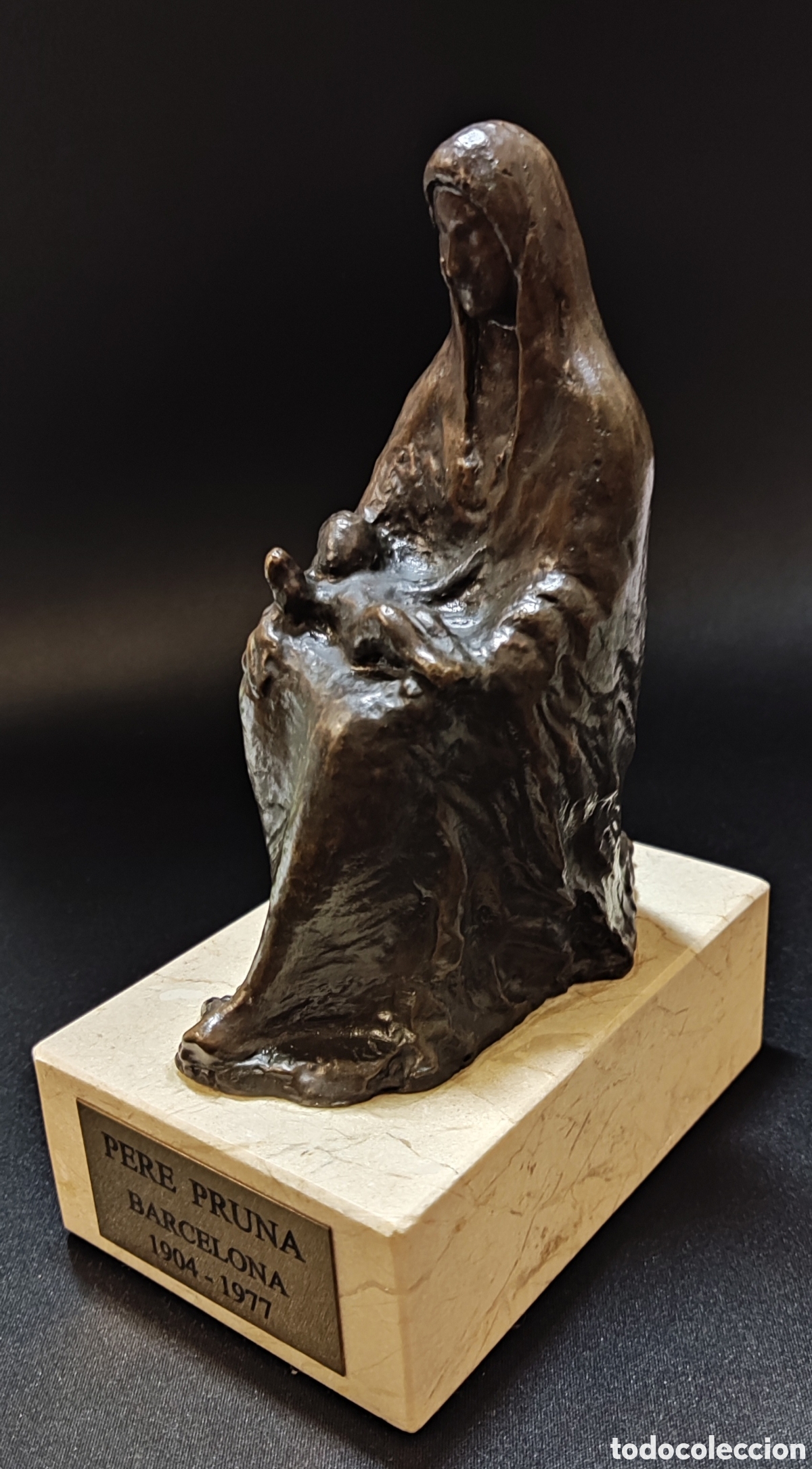 Arte: Pere Pruna Ocerans (1904-1977). Maternidad. Escultura Bronce. Barcelona