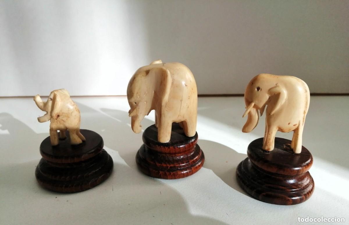 Kunst: ESCULTURA DE HUESO o MARFIL &Eacute;POCA 1900 - CON PEANAS