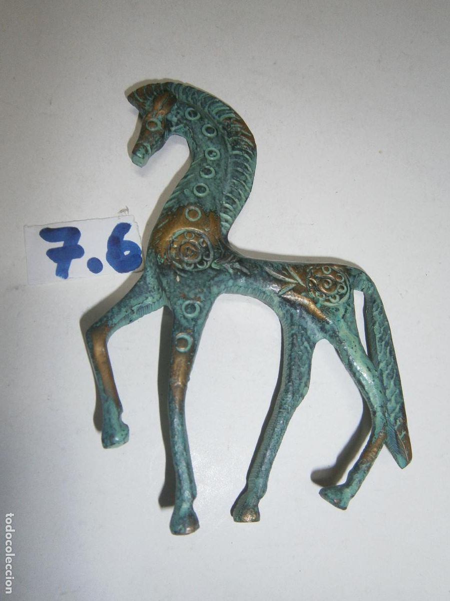 Arte: REPLICA DE ANTIGUA ESTATUILLA DE CABALLO DE BRONCE GRIEGA