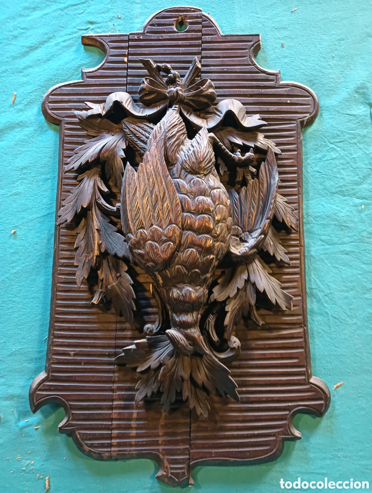 Arte: Dos metopas de madera sobre caza