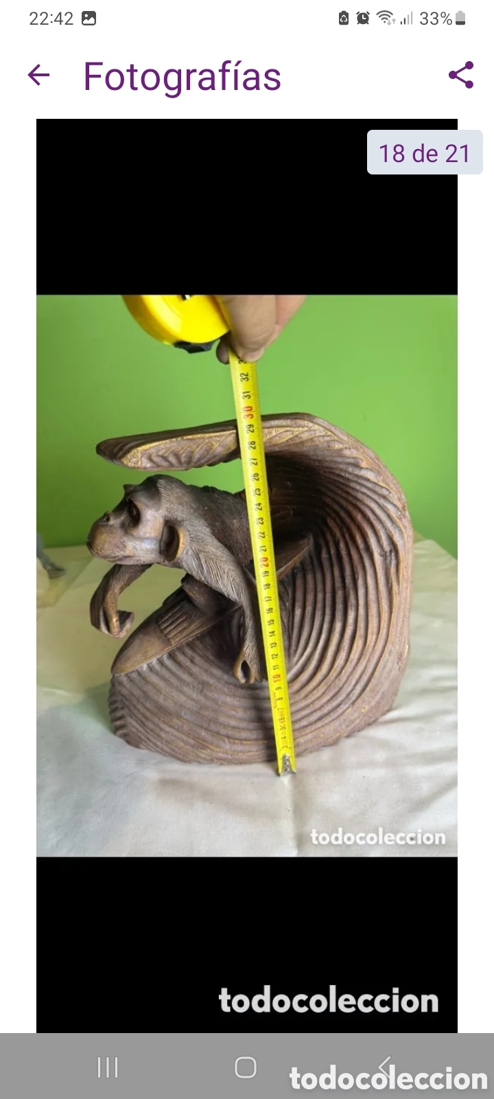 Arte: Figura madera maciza - Foto 18
