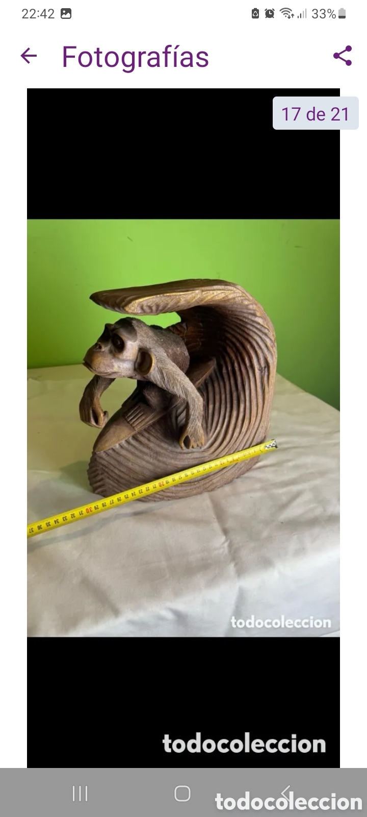 Arte: Figura madera maciza - Foto 19