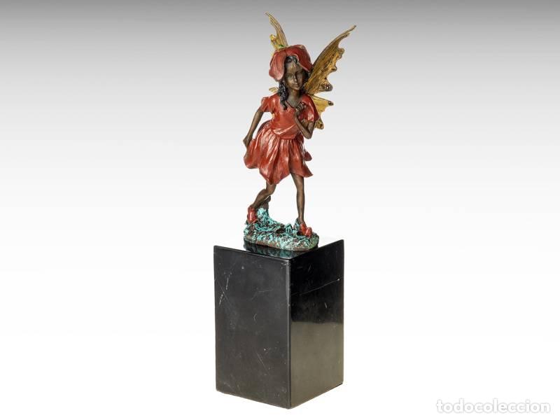 Arte: Escultura de bronze - Elfo alado (1150)