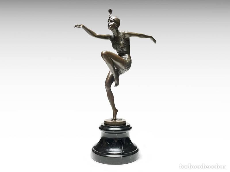 Arte: Escultura de bronze - Dan&ccedil;arina - Con Brio - Art Nouveau (1172)