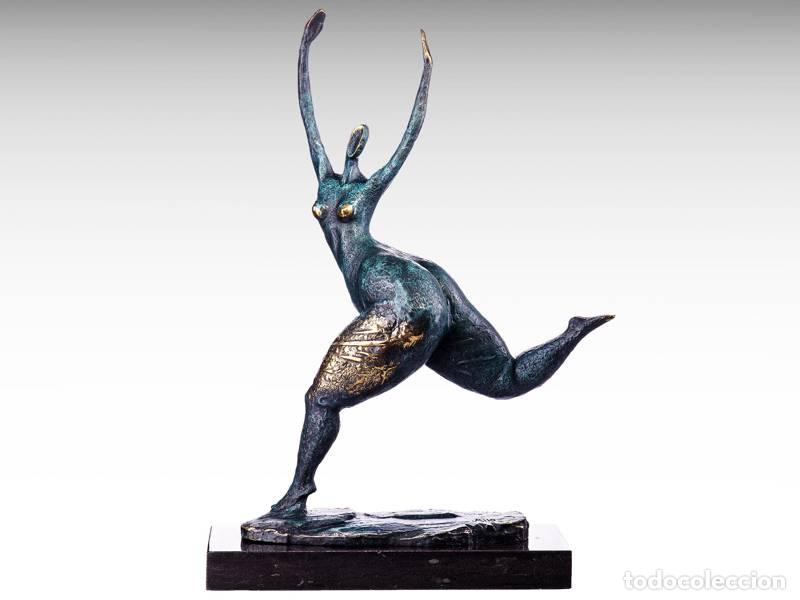 Arte: Escultura de bronze - Dan&ccedil;arina de bal&eacute; (1232)