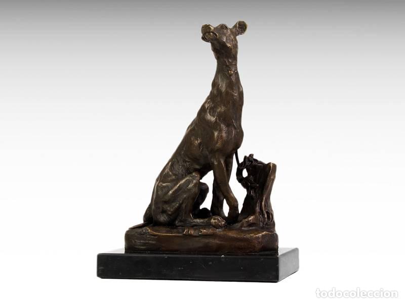 Arte: Escultura de bronze - Cachorro (1087)