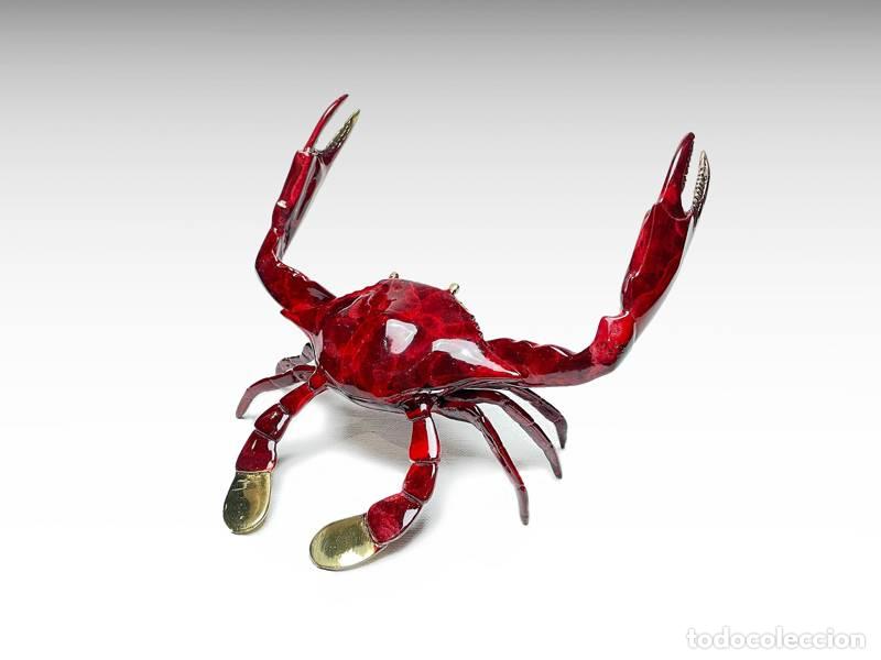 Arte: Escultura de bronze - Caranguejo (1067)