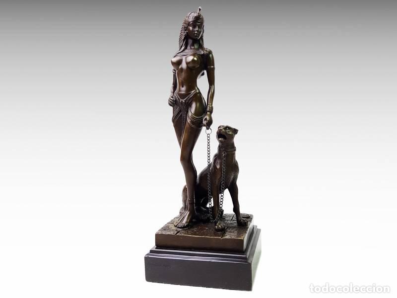 Kunst: Escultura de bronze - Cle&oacute;patra (1111)