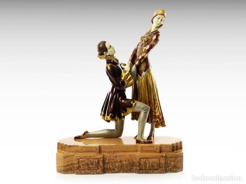 Kunst: Escultura de bronze - Casal apaixonado (Viena) (1306)