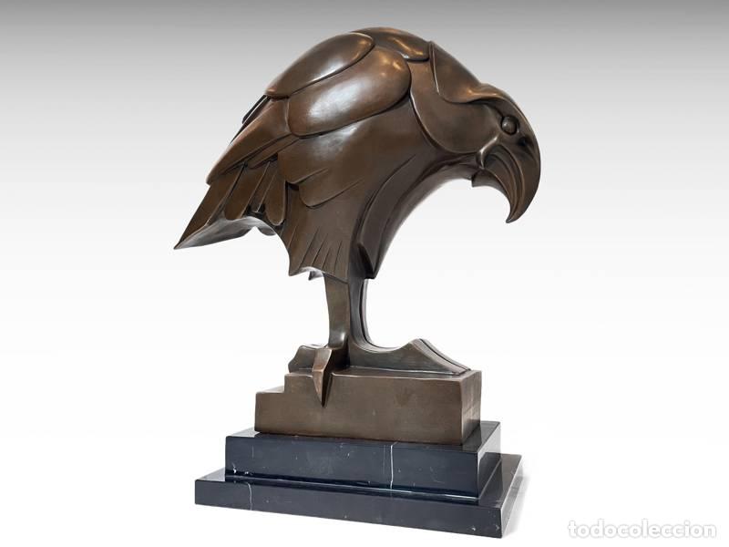 Arte: Escultura de bronze - &Aacute;guia - Art Deco (2091)