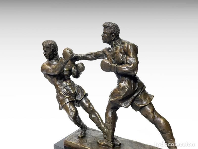 Art: Escultura de bronze - Boxeadores de combate (1279)