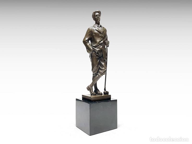 Art: Escultura de bronze - Jogador de golfe (1124)