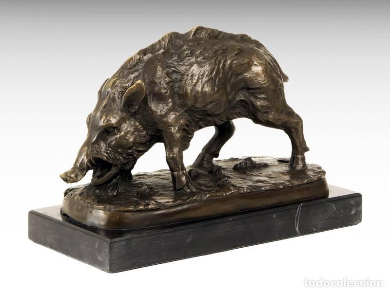 Arte: Escultura de bronze - Javali (2077)