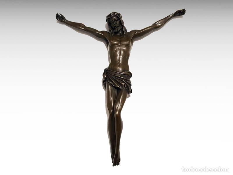 Arte: Escultura de bronze - Jesus Cristo - Corpus Christi (de parede) (1143)