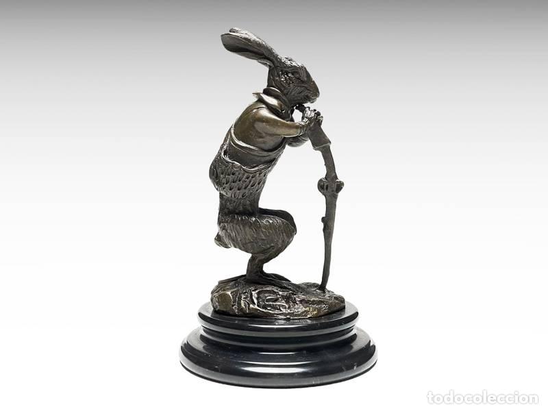 Arte: Escultura de bronze - Lebre (1080)