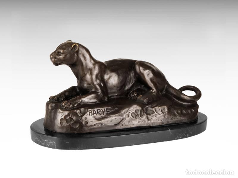 Arte: Escultura de bronze - Pantera (1142)