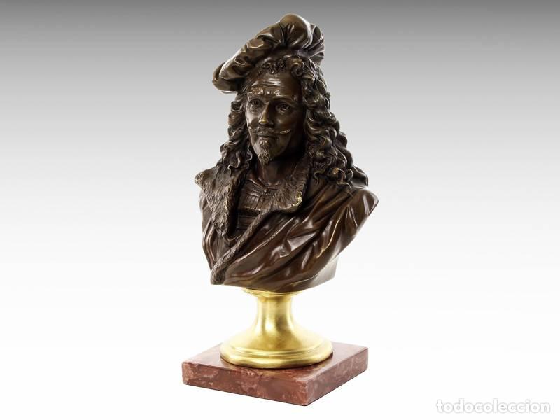 Kunst: Escultura de bronze - Rembrandt Van Rijn pintor (1188)