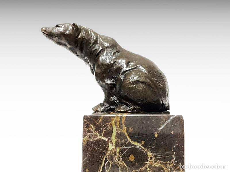 Arte: Escultura de bronze - Urso (1131)