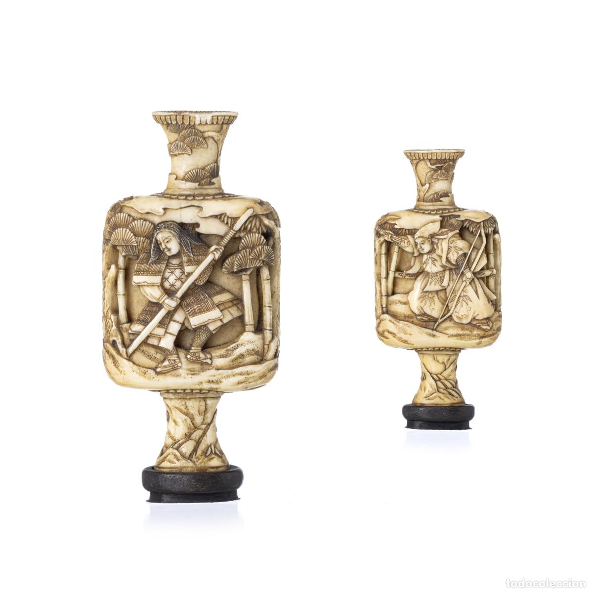 Arte: JARRA DE MARFIL JAPONESA