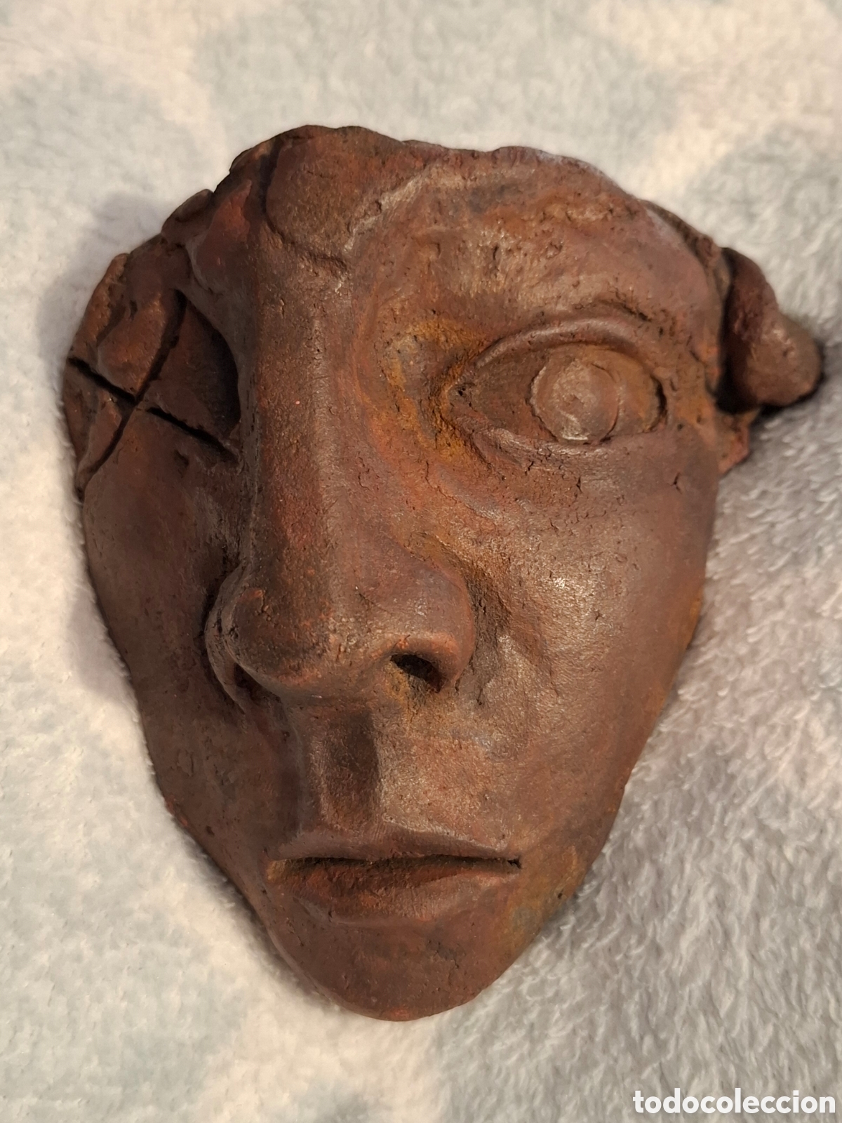 Arte: ESCULTURA EN TERRACOTA PATINADA DEL INFORMALISMO ESPA&Ntilde;OL AUTOR ALFREDO LANZ