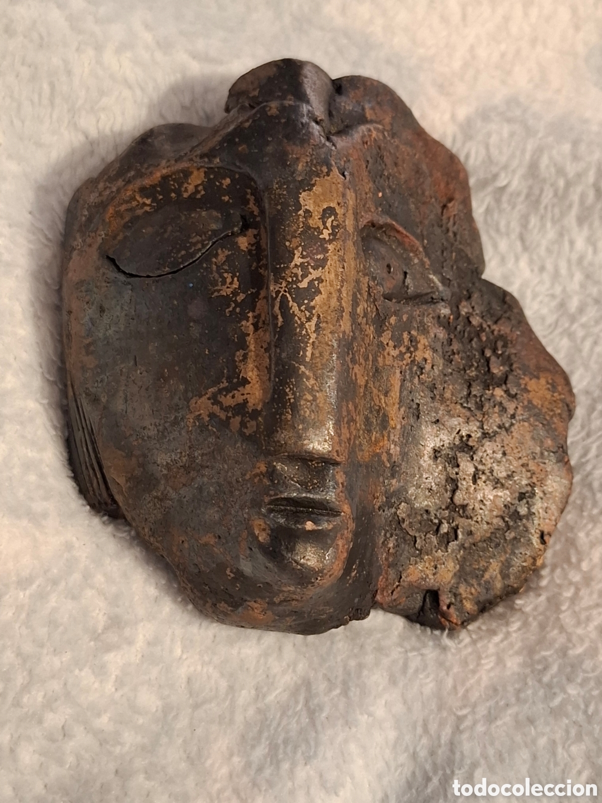 Arte: ESCULTURA EN TERRACOTA PATINADA INFORMALISMO ESPA&Ntilde;OL AUTOR ALFREDO LANZ ARTE CONTEMPORANEO