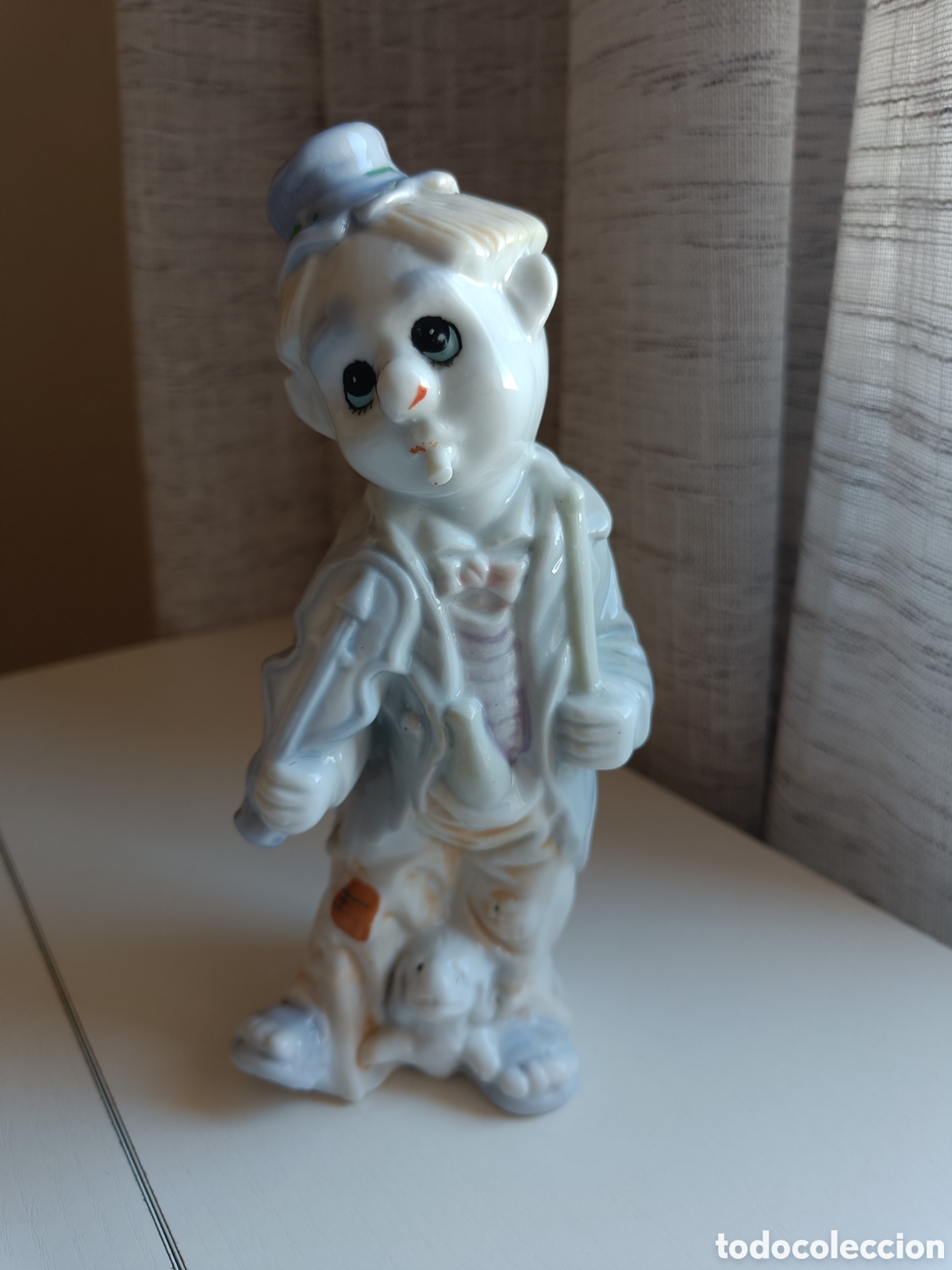 Arte: Figura payaso hobo vintage porcelana
