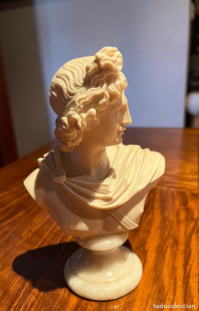 Arte: Busto de Apolo alabastro - Foto 3