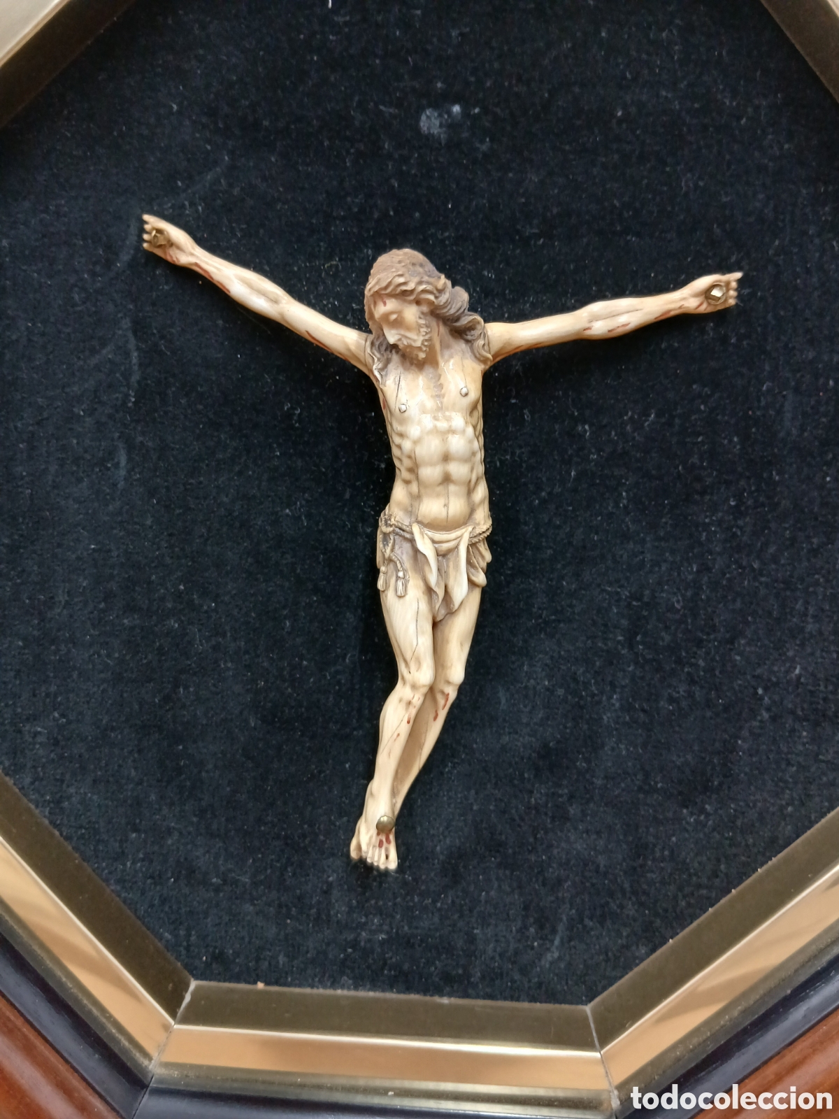 Arte: Cristo marfil. Antiguedad.