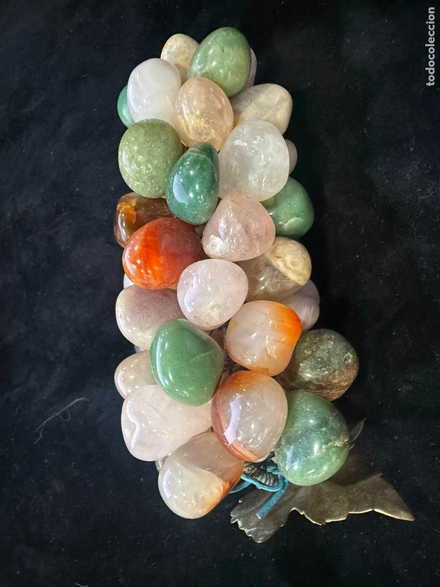 Arte: RACIMO DE UVA REALIZADO EN PIEDRA ORIGINAL - MEDIDA 12 CM