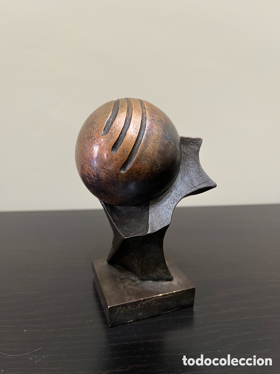 Arte: Escultura de bronce de Jos&eacute; Ramon Poblador , firmada.