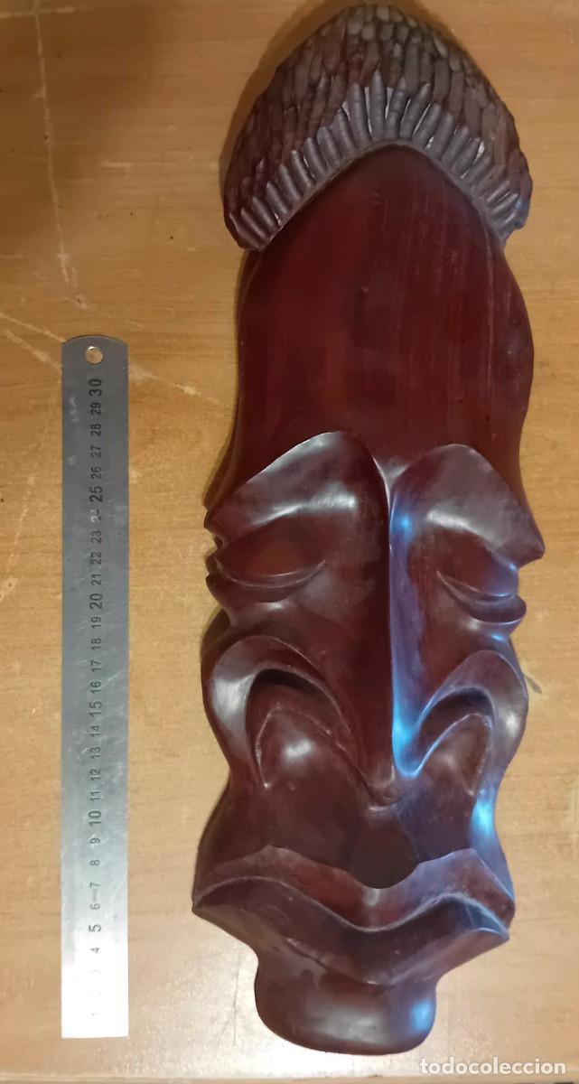Arte: mascara antigua madera tallada a mano ritual cuba escultura