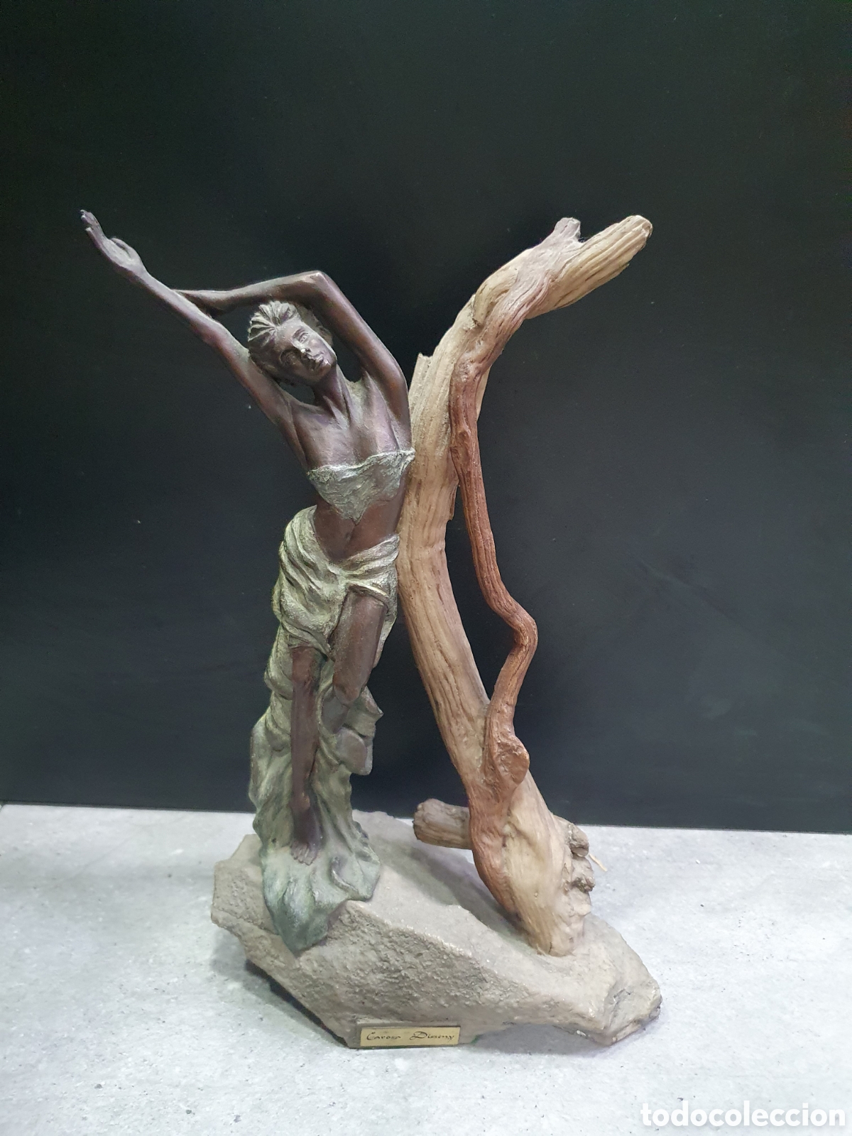 Arte: SALIDA 0.01&euro;. Escultura bronce y resina Carosa Disseny. (L28)