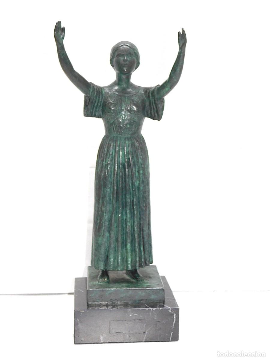 Arte: ESCULTURA DE BRONCE - DAMA - Foto 2