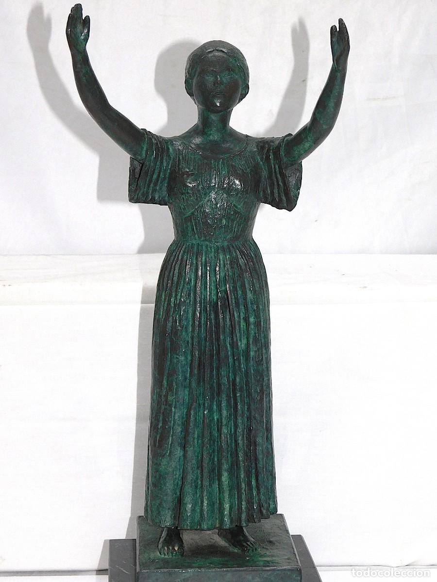 Arte: ESCULTURA DE BRONCE - DAMA - Foto 3