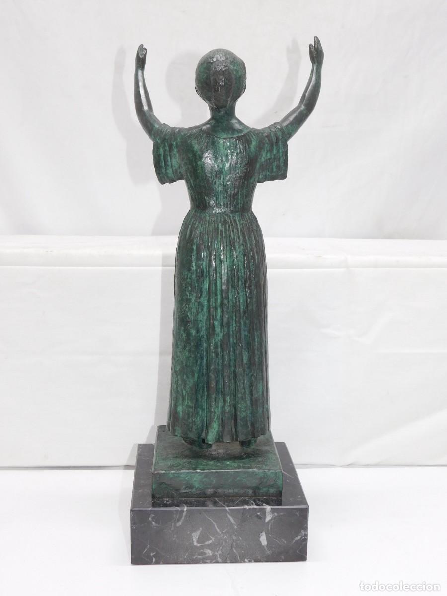 Arte: ESCULTURA DE BRONCE - DAMA - Foto 7