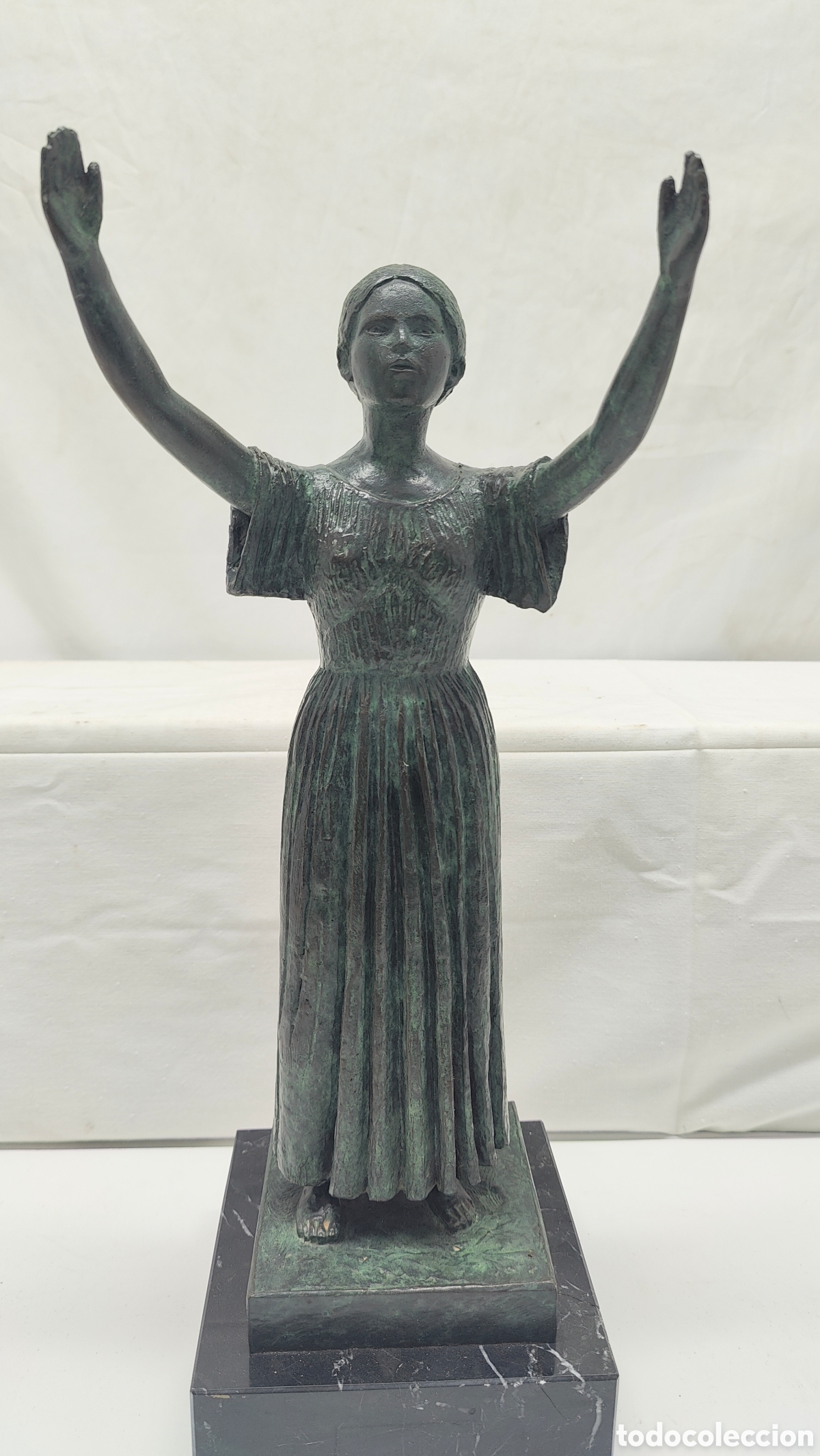 Arte: ESCULTURA DE BRONCE - DAMA - Foto 14