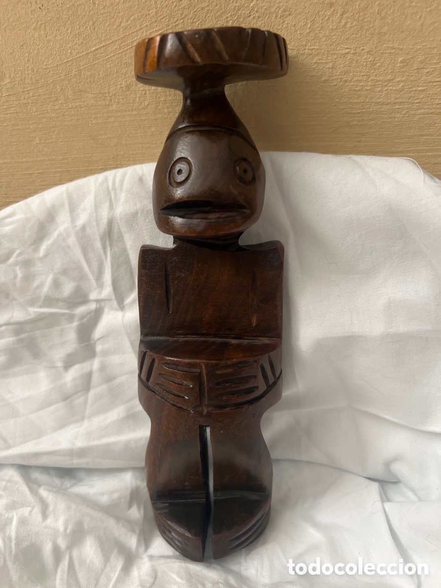 Arte: TALLA DE MADERA REPRESENTACI&Oacute;N ARTESANAL DEL PUEBLO TA&Iacute;NO