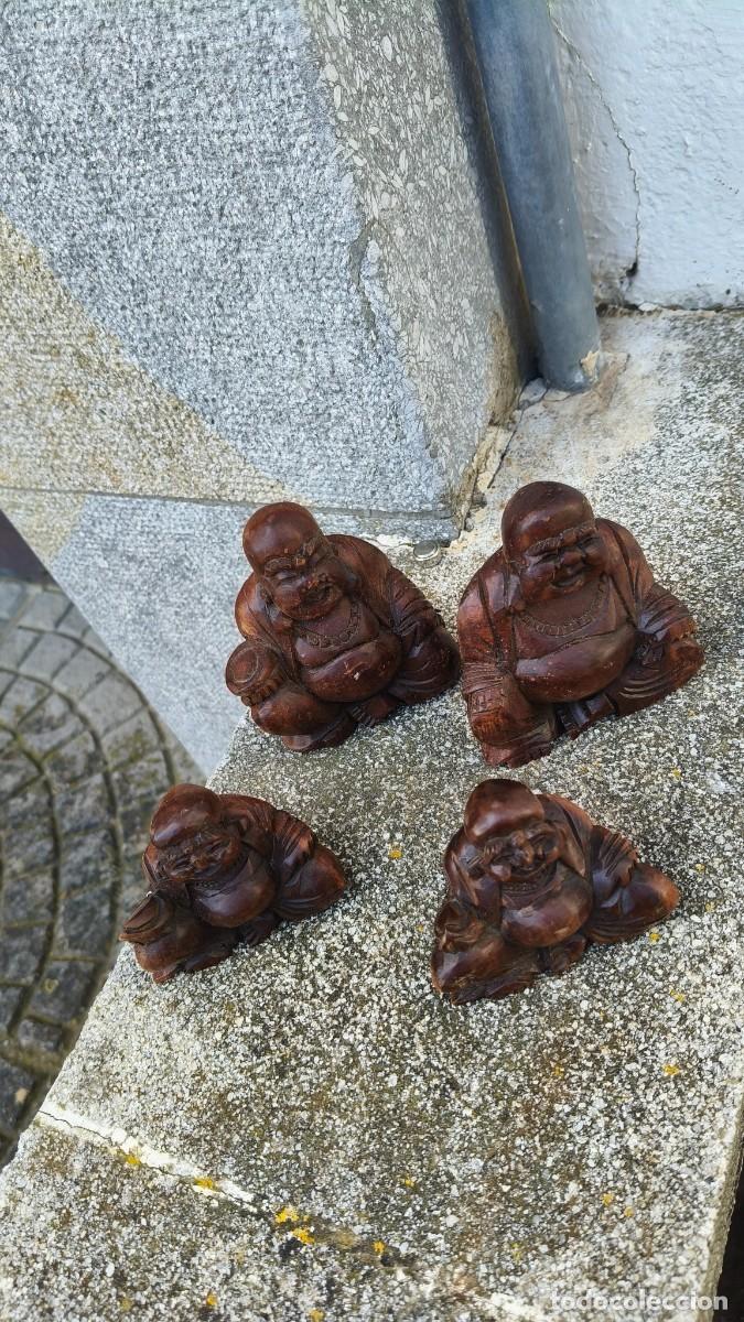 Arte: S&eacute;rie de boudha sculpture bois 1960