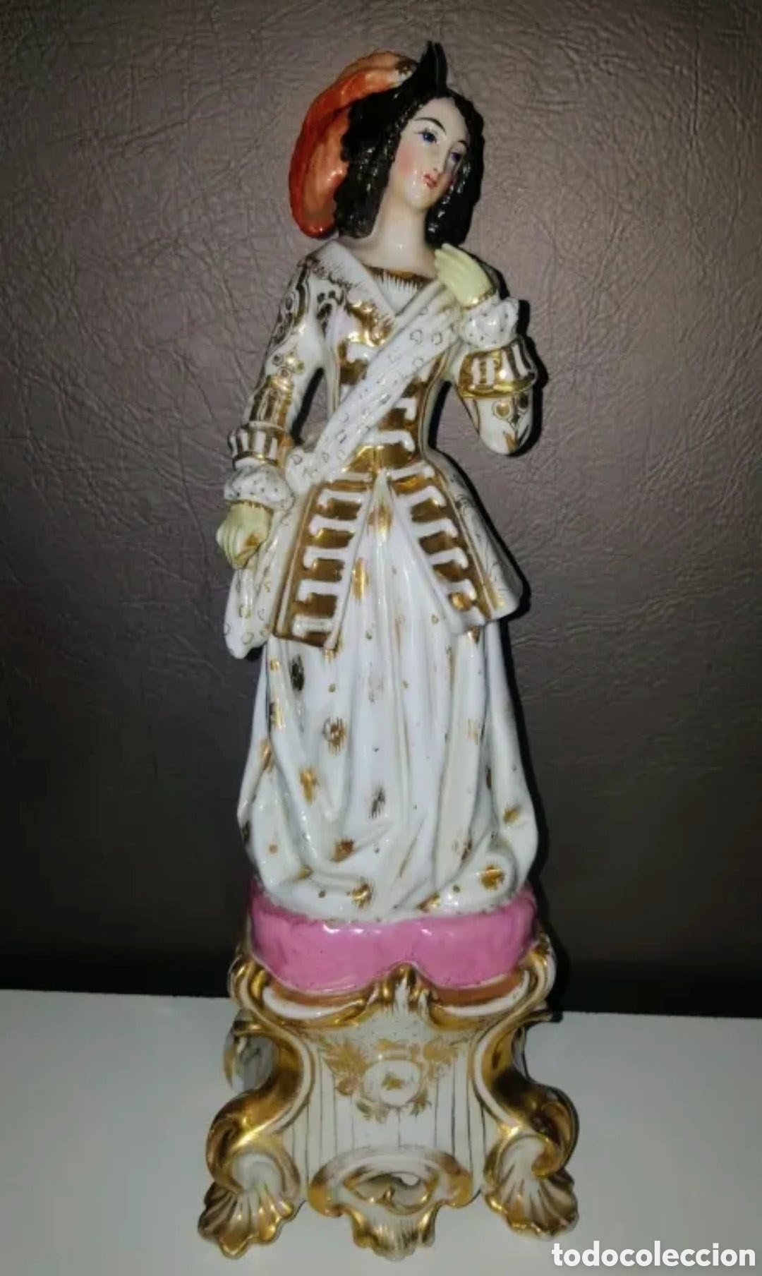 Arte: Porcelana alemana (siglo XIX ) 28 Cm